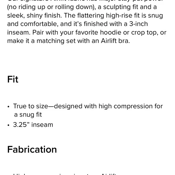 Alo Yoga 3” High Rise Airlift Short in Smoky Quartz - Picture 5 of 5